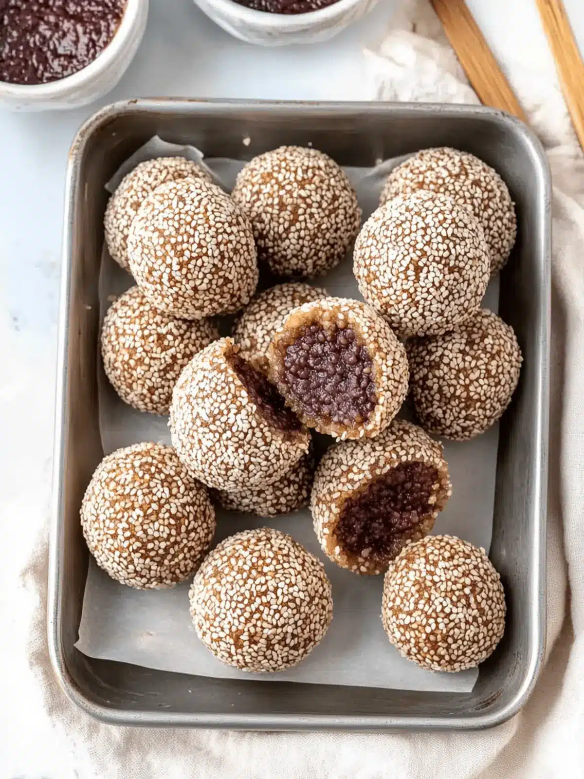 Red Bean Sesame Balls