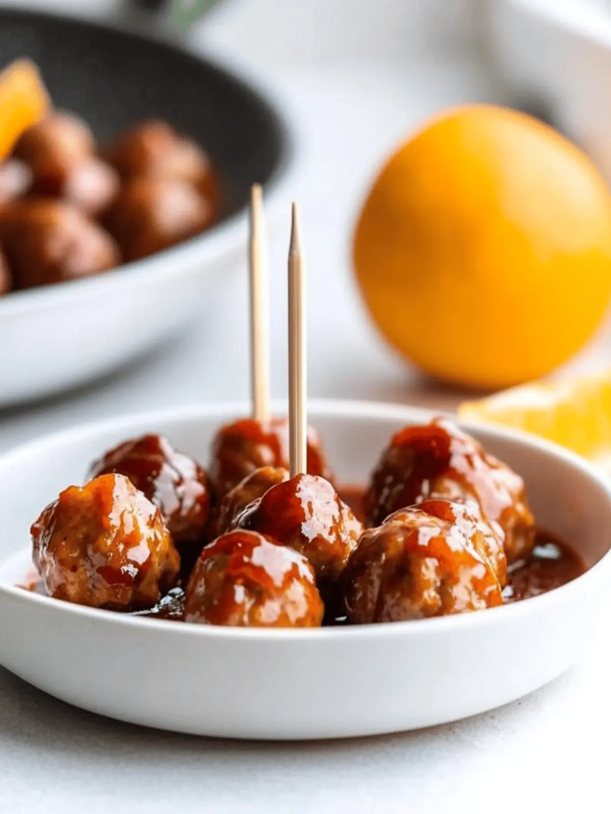 Sweet Cranberry Orange Turkey Meatballs