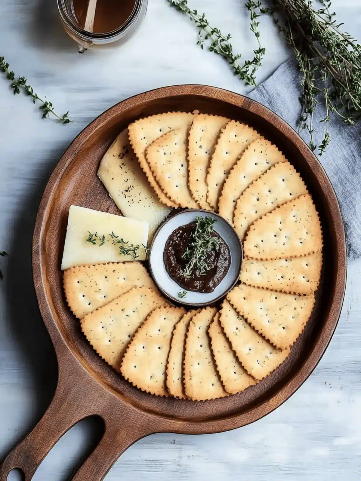 Parmesan and Thyme Crackers