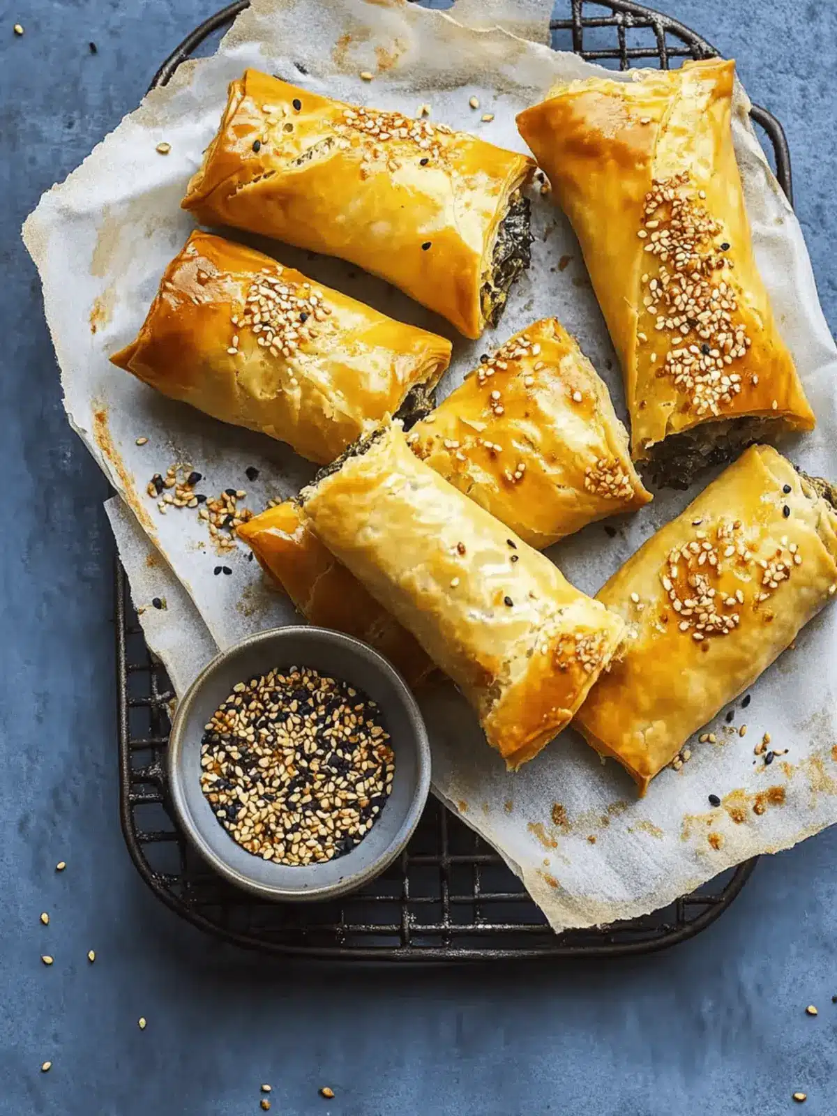 Air Fryer Spanakopita Rolls
