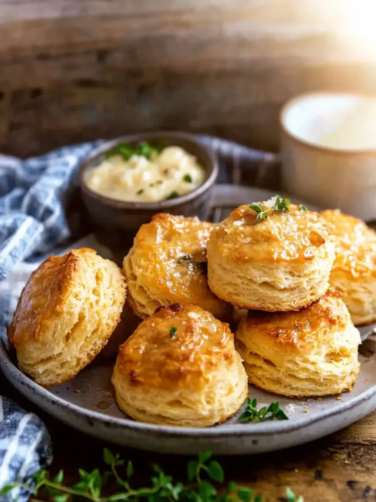 Honey Garlic Parmesan Biscuits