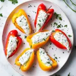 Everything Cream Cheese Stuffed Mini Peppers