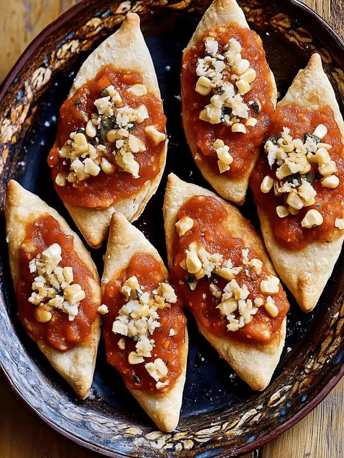 Toasted Corn Pockets (Tlacoyos)