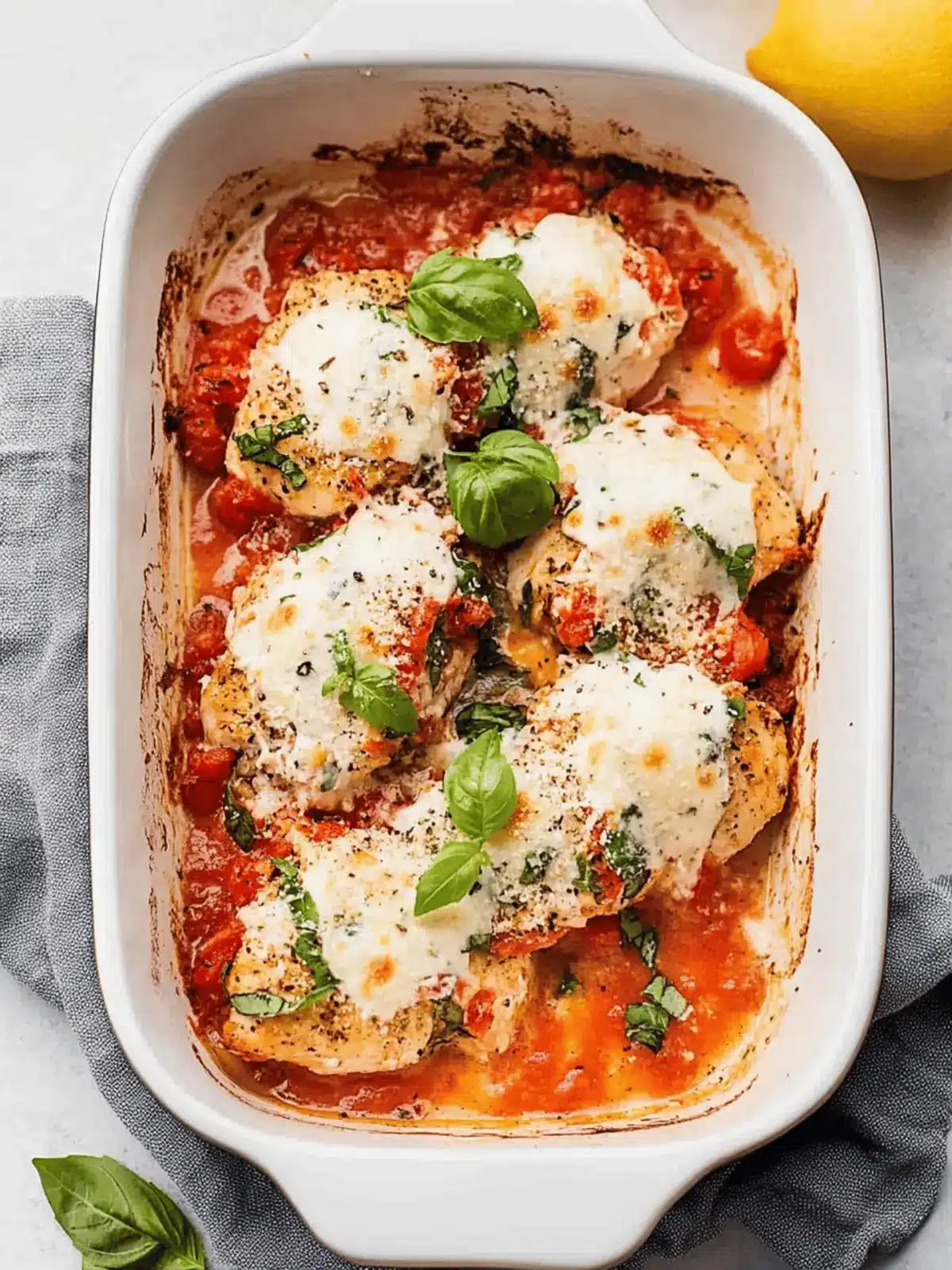 Bruschetta Chicken Bake