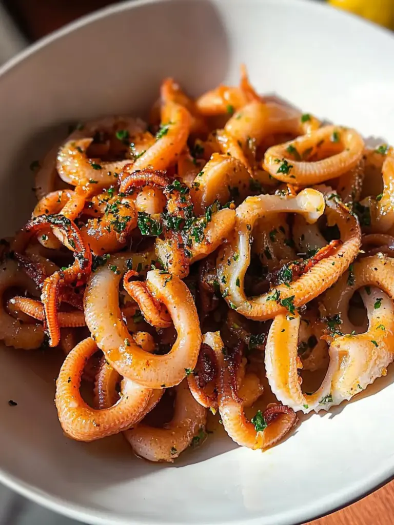 garlic butter squid