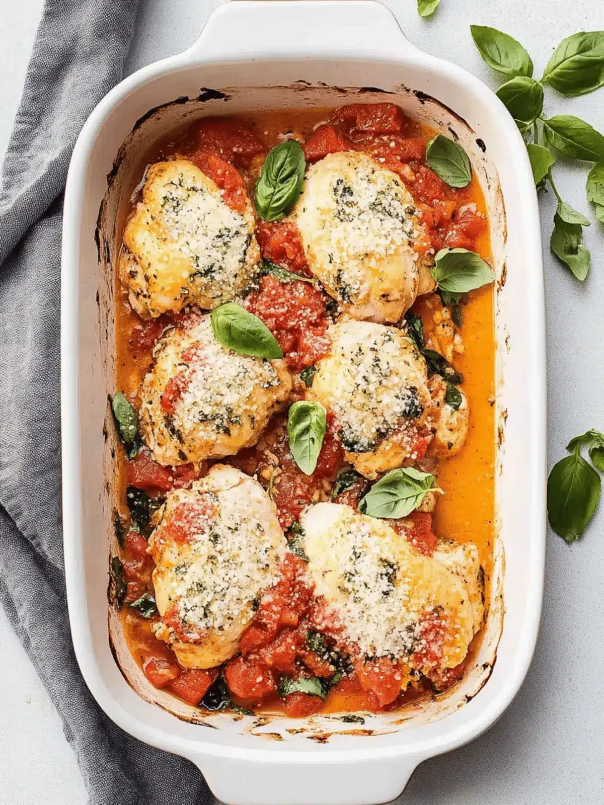 Bruschetta Chicken Bake
