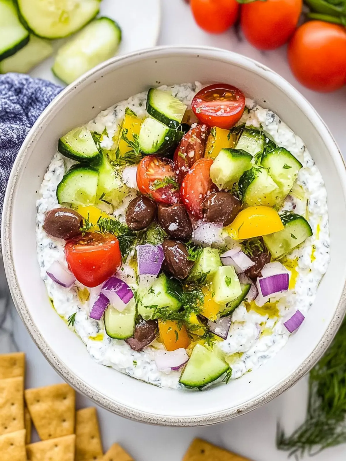 Greek Whipped Cottage Cheese Dip