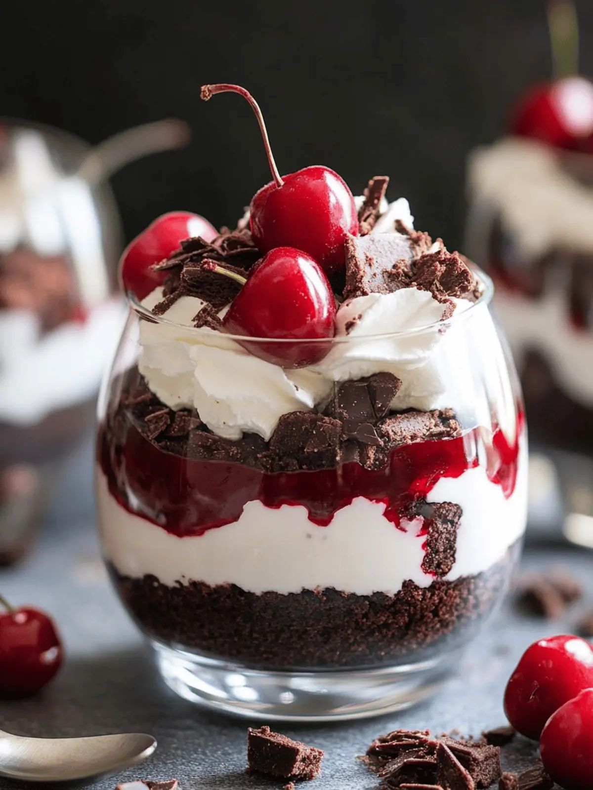 Black Forest Brownie Trifle