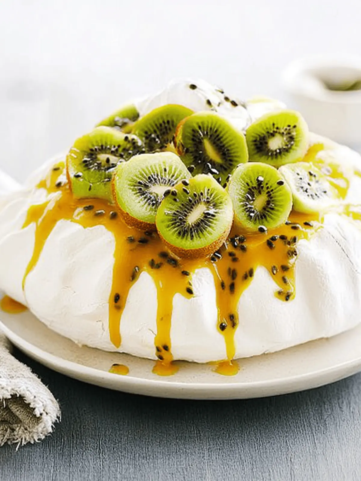 Delicious Kiwi Passionfruit Pavlova That Melts in Your Mouth 2 Kiwi passionfruit pavlova