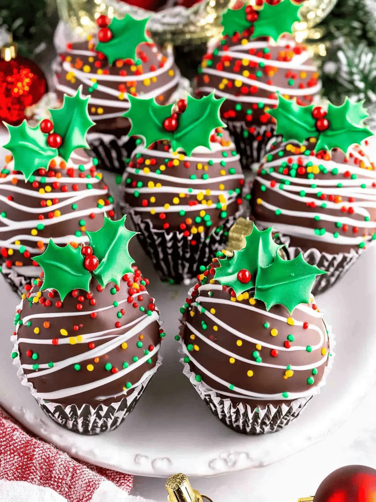 Delicious Christmas Chocolate-Covered Strawberries You’ll Love 3 Christmas Chocolate-Covered Strawberries