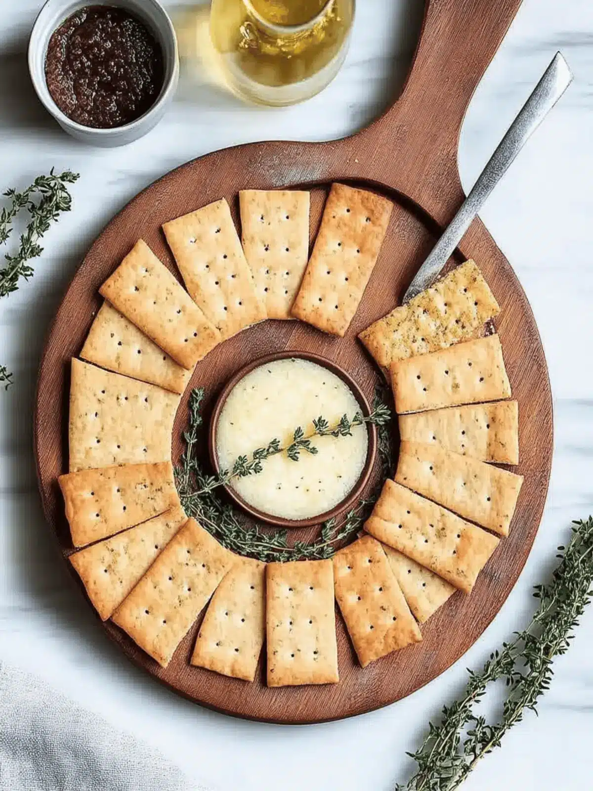 Parmesan and Thyme Crackers