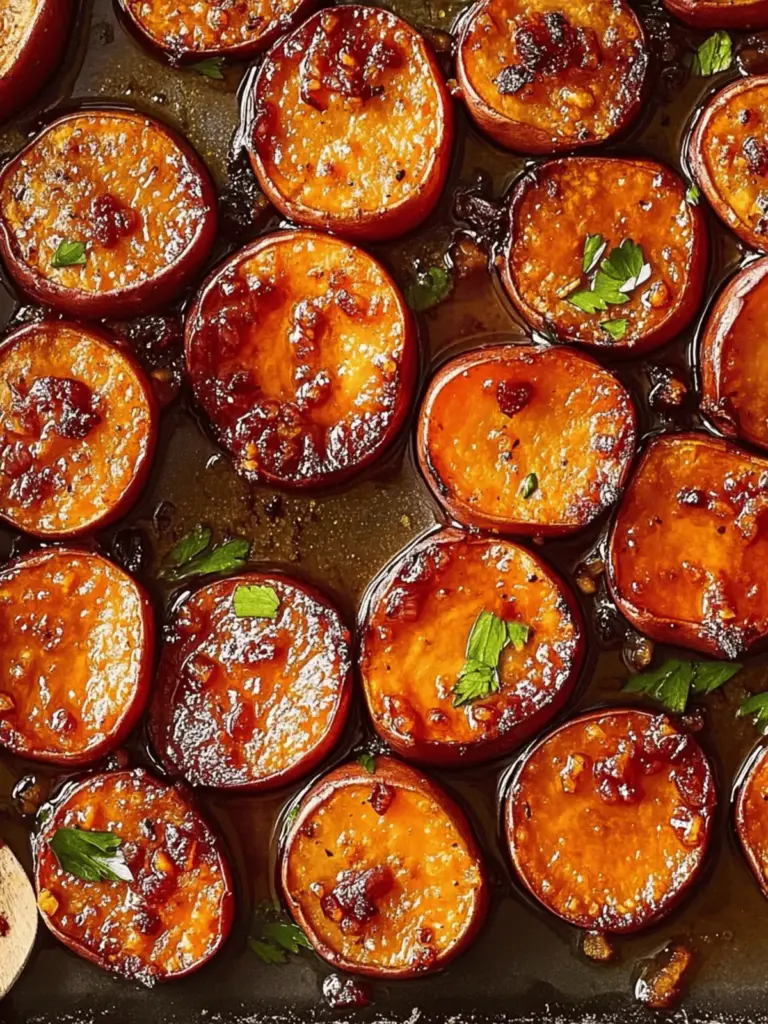 Hot Honey Melting Sweet Potatoes