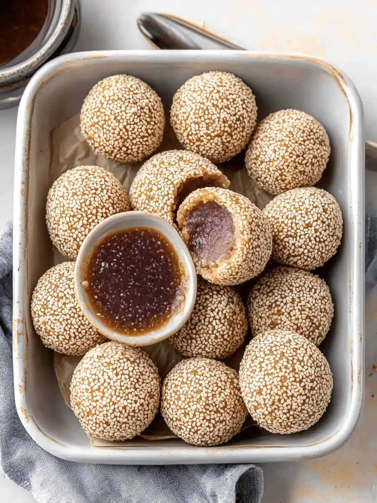 Red Bean Sesame Balls