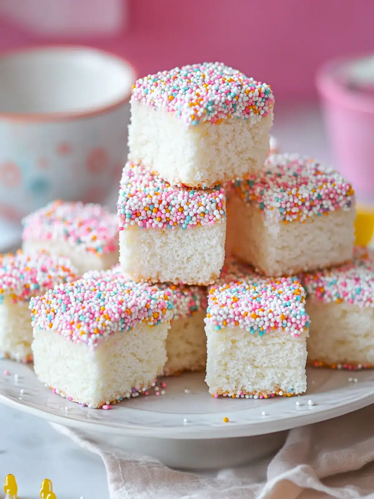 Delicious Fairy Bread Lamingtons: A Sweet Twist on Tradition 2 Fairy Bread Lamingtons