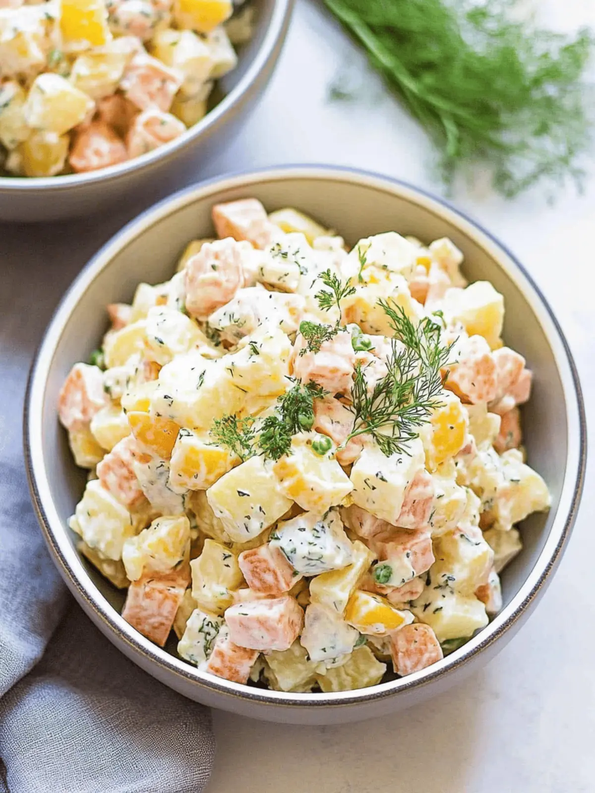 Olivier Salad (Russian Potato Salad)