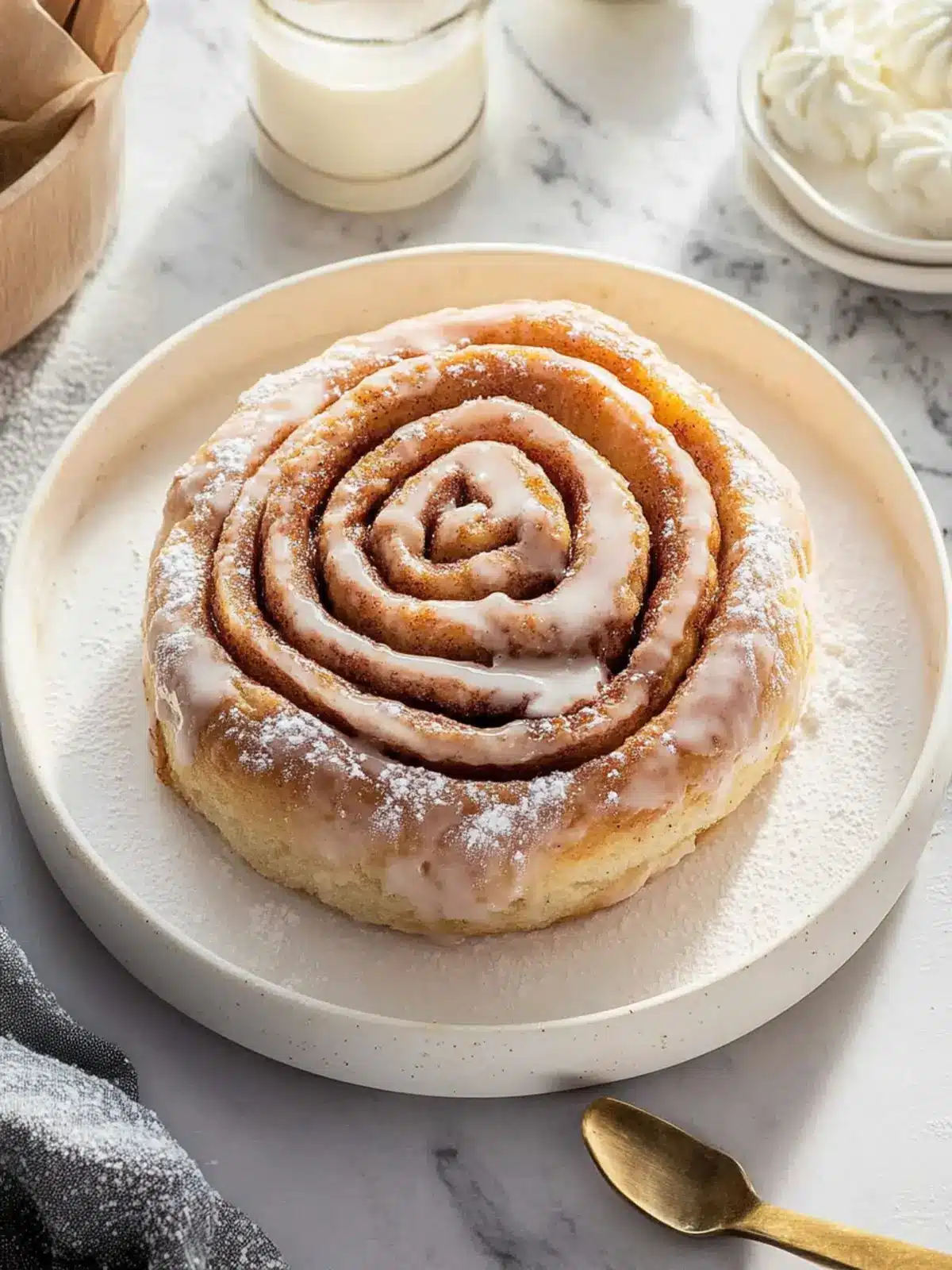 Delicious Milk Bread Cinnamon Rolls with Chai Glaze Magic 4 Milk Bread Cinnamon Rolls