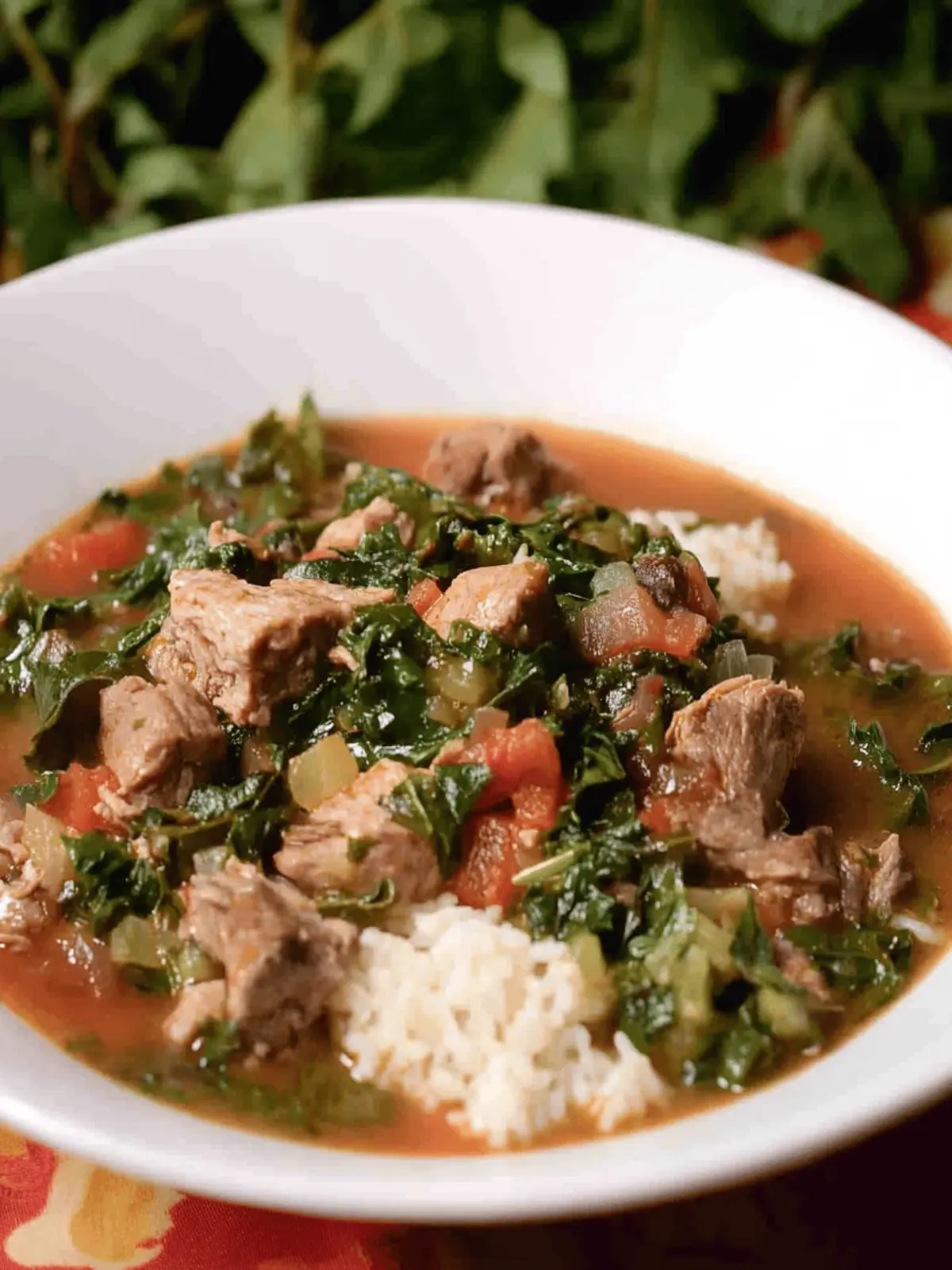 Malagasy Romazava (Meat Stew with Greens)