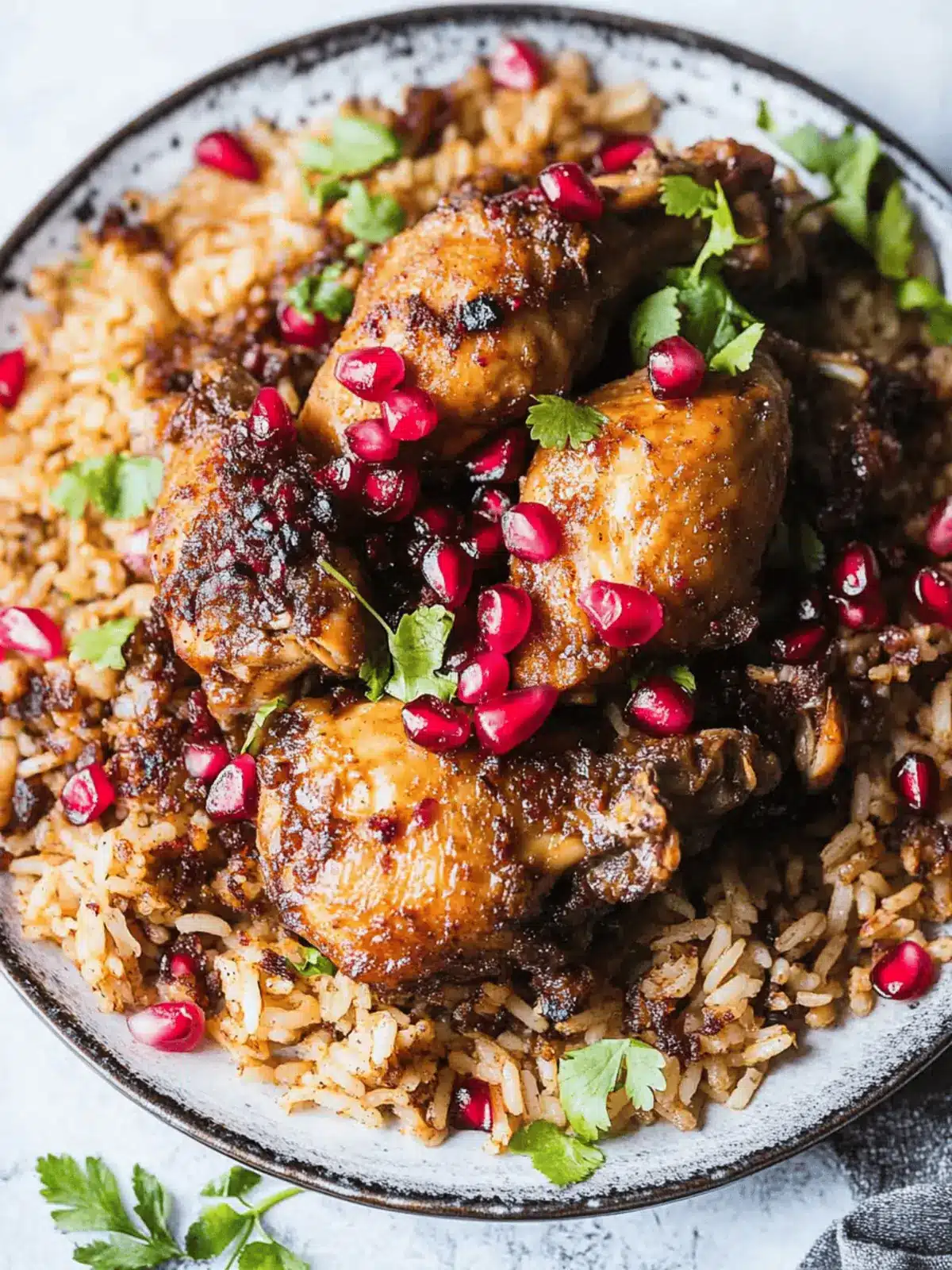 Pomegranate Chicken and Rice: A Flavorful Dinner Delight 2 Pomegranate Chicken and Rice