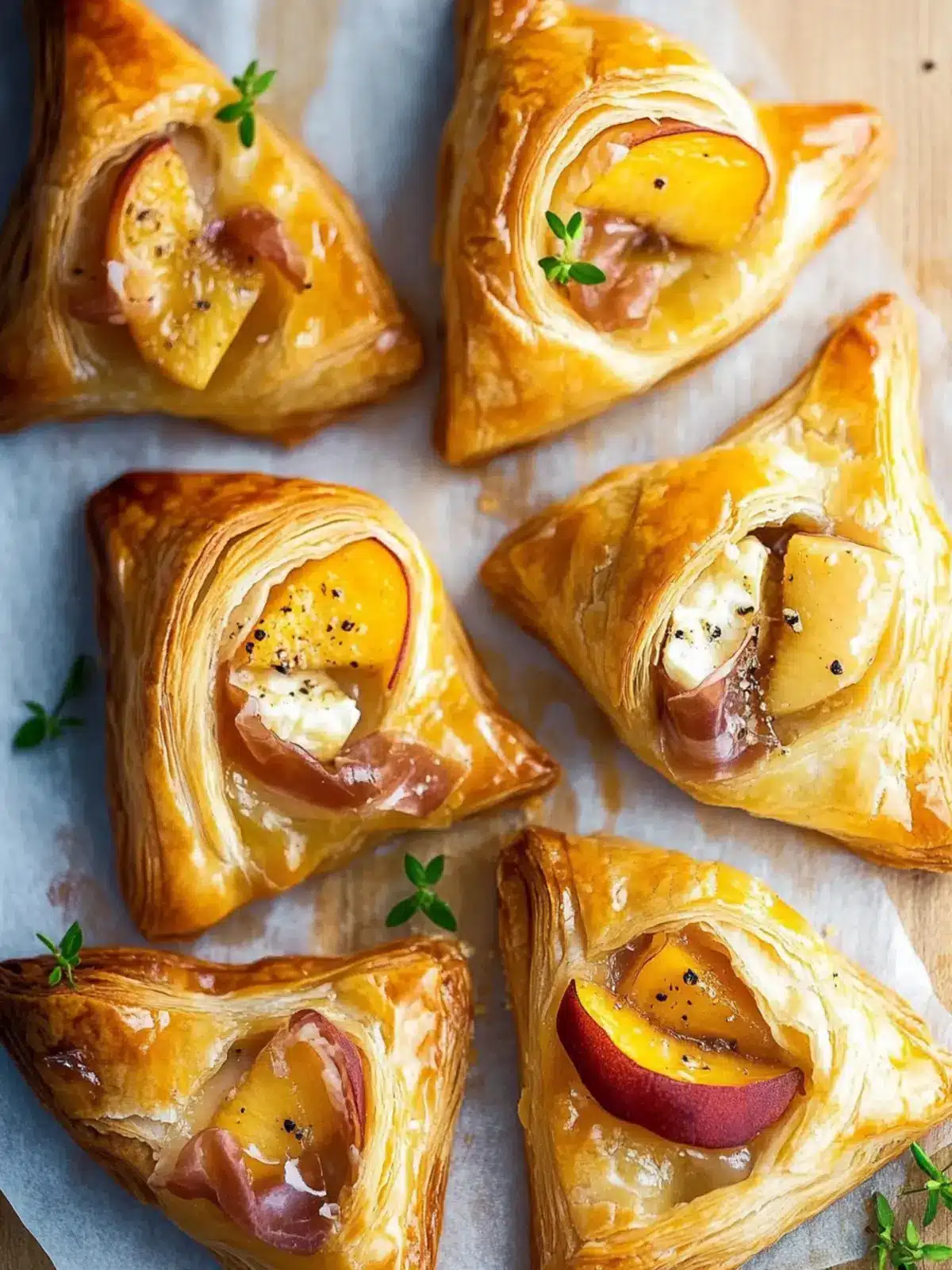 Peach Brie Prosciutto Puff Pastry: A Sweet Savory Delight 5 Peach Brie Prosciutto Puff Pastry