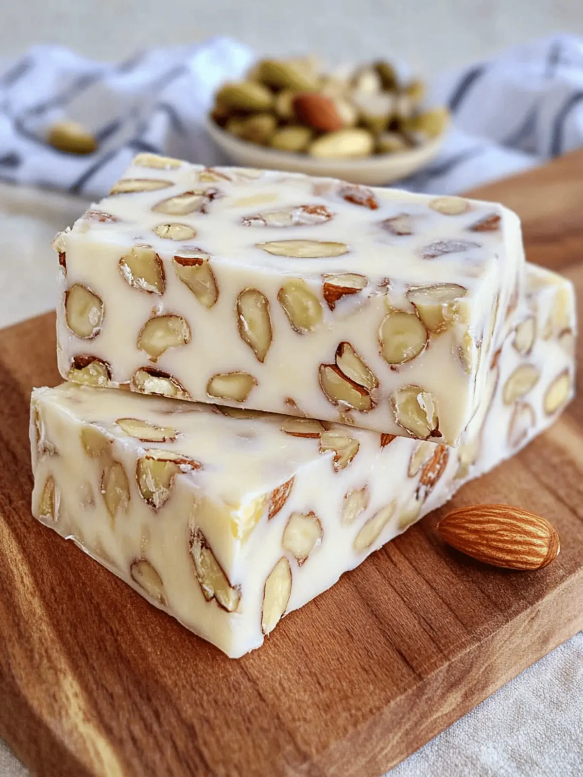 Torrone Recipe (Soft Italian Nougat and Nut Candy)