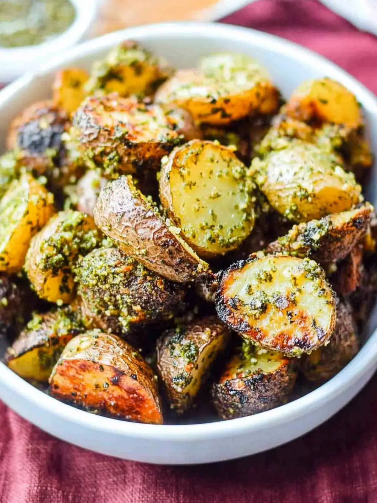 Pesto Parmesan Roasted Potatoes