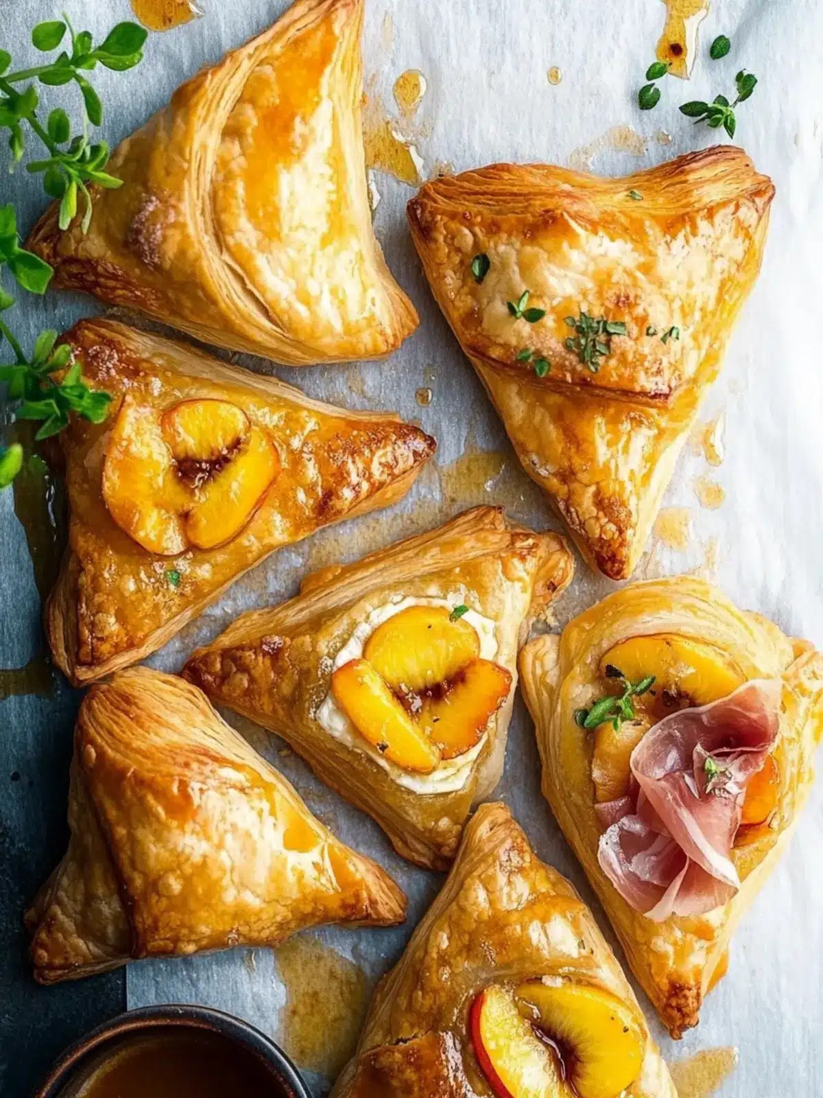 Peach Brie Prosciutto Puff Pastry: A Sweet Savory Delight 2 Peach Brie Prosciutto Puff Pastry