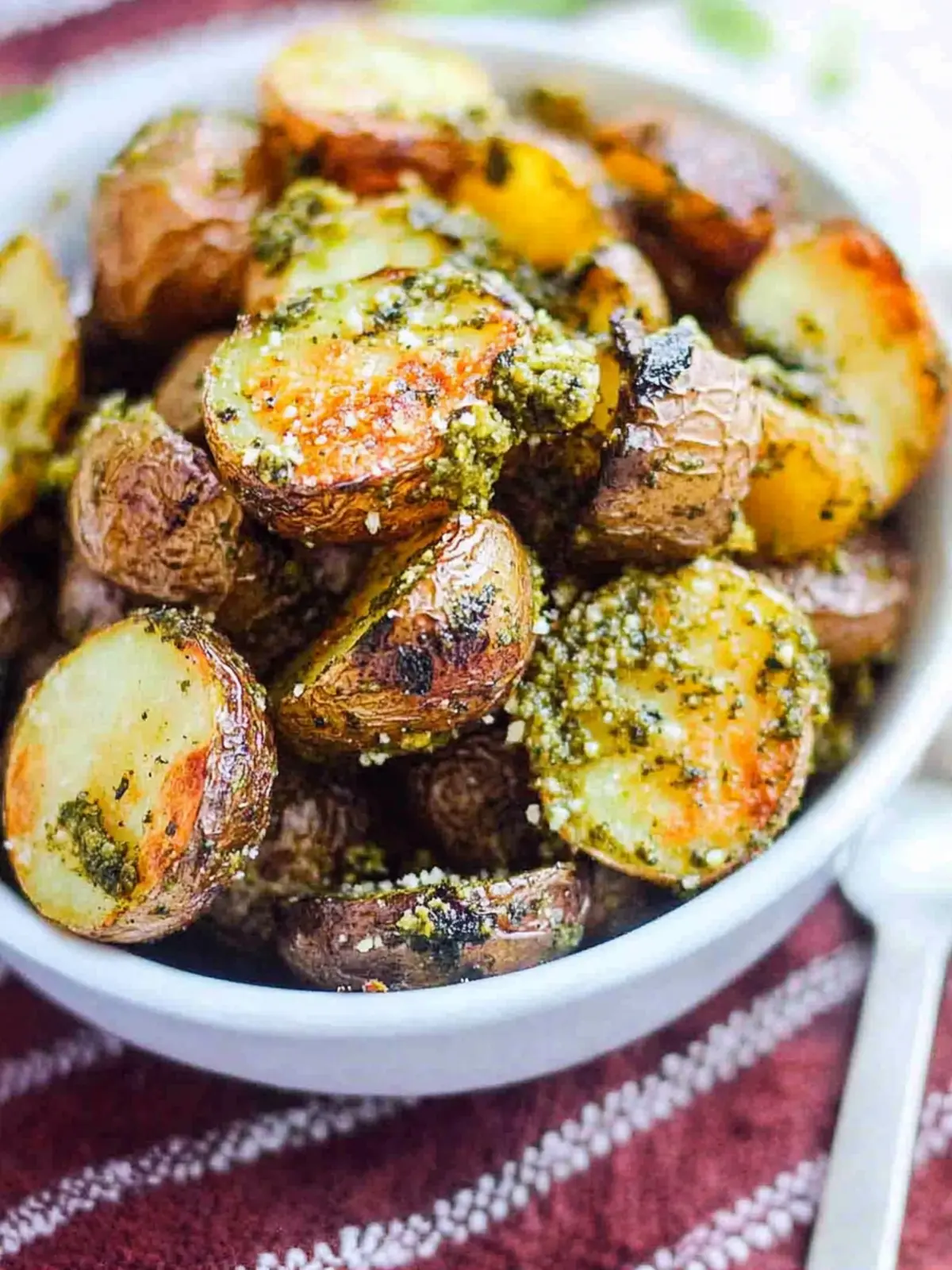 Pesto Parmesan Roasted Potatoes