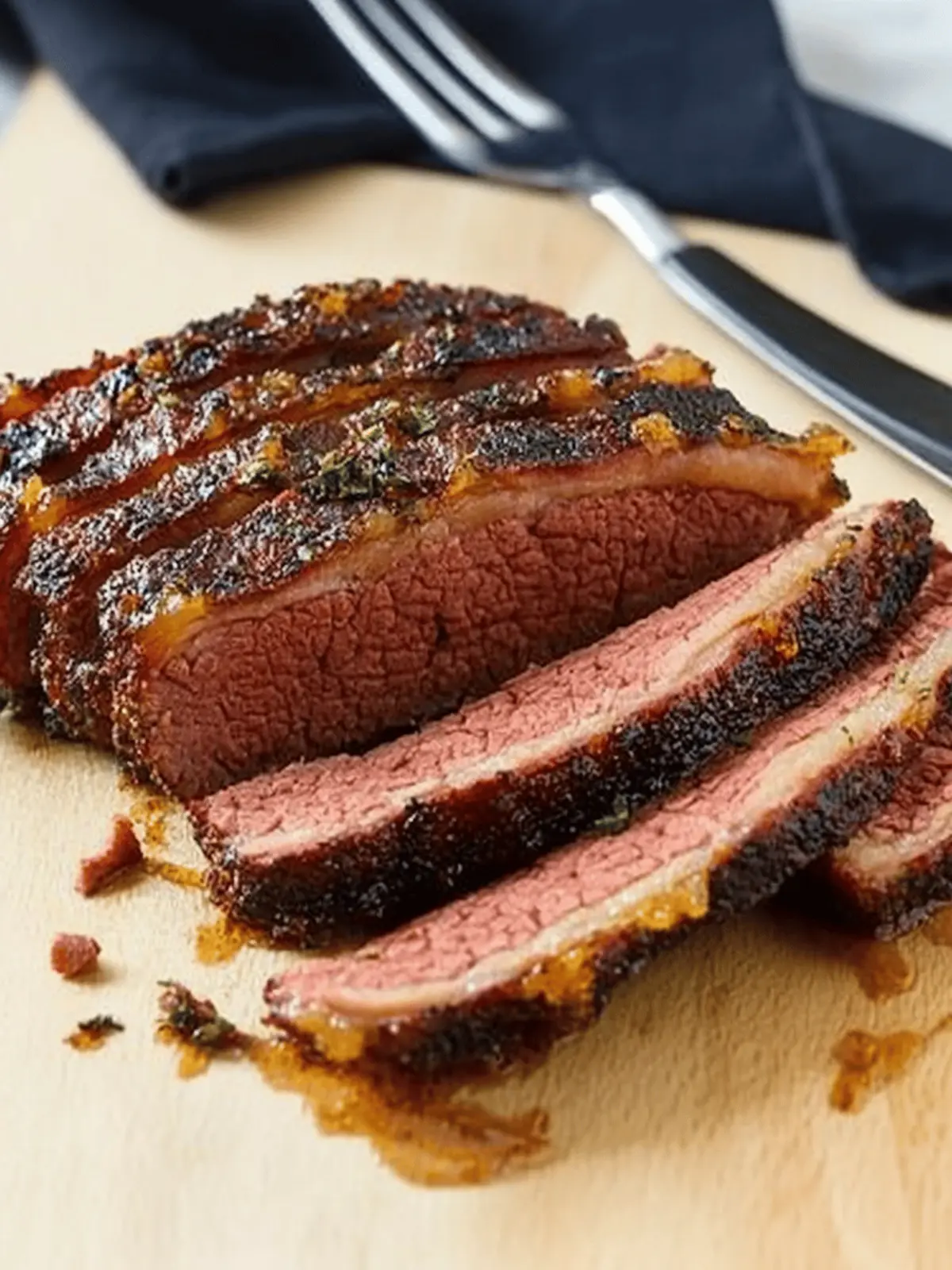 Baked Dijon-Brown Sugar Corned Beef