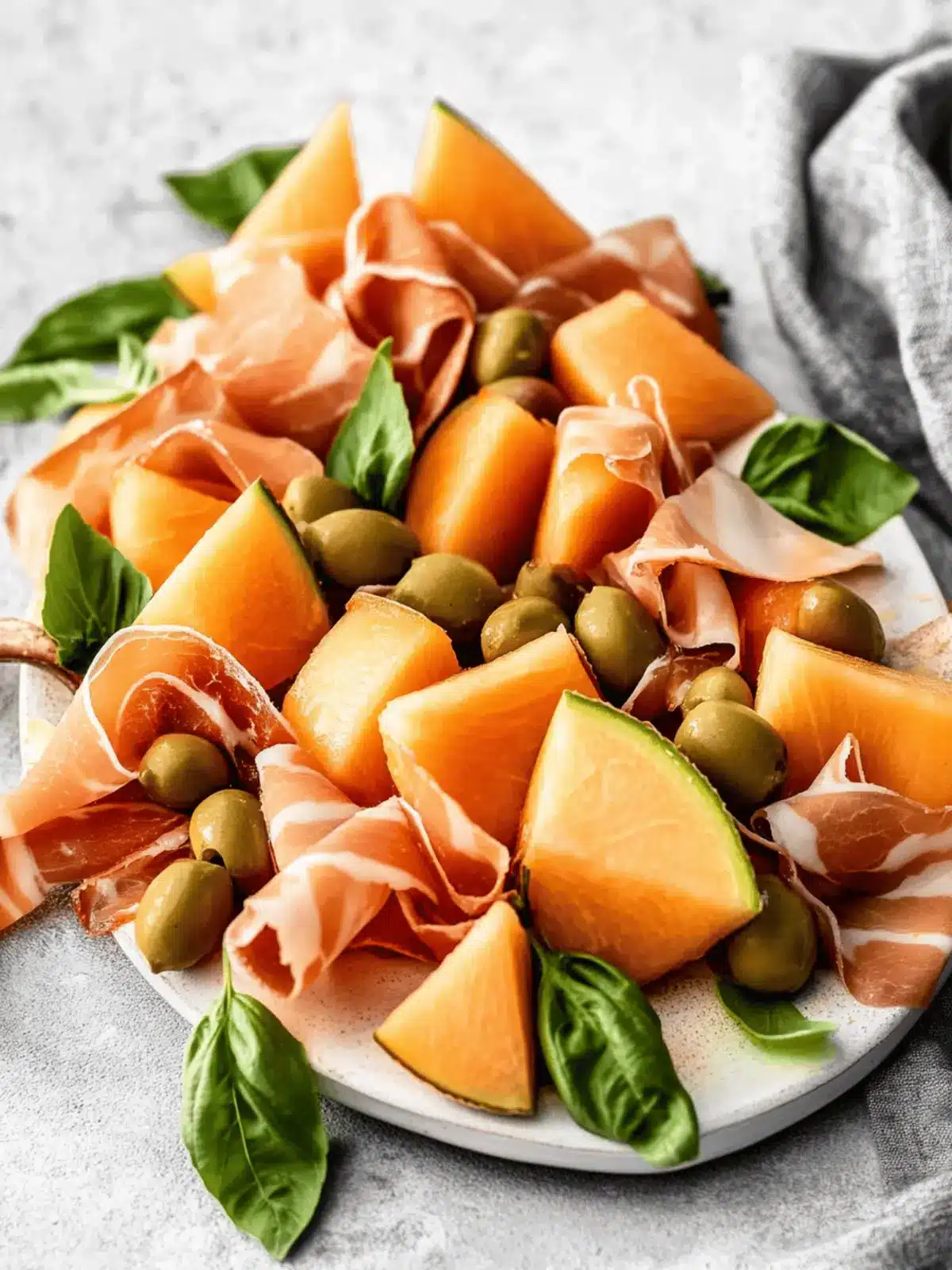 Prosciutto Wrapped Cantaloupe