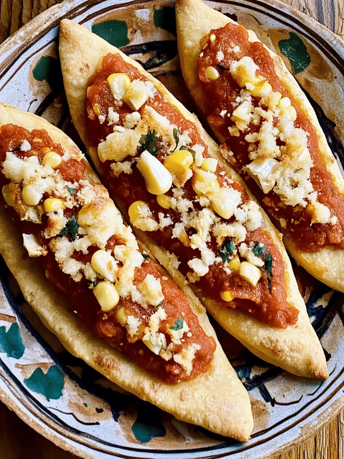 Toasted Corn Pockets (Tlacoyos)