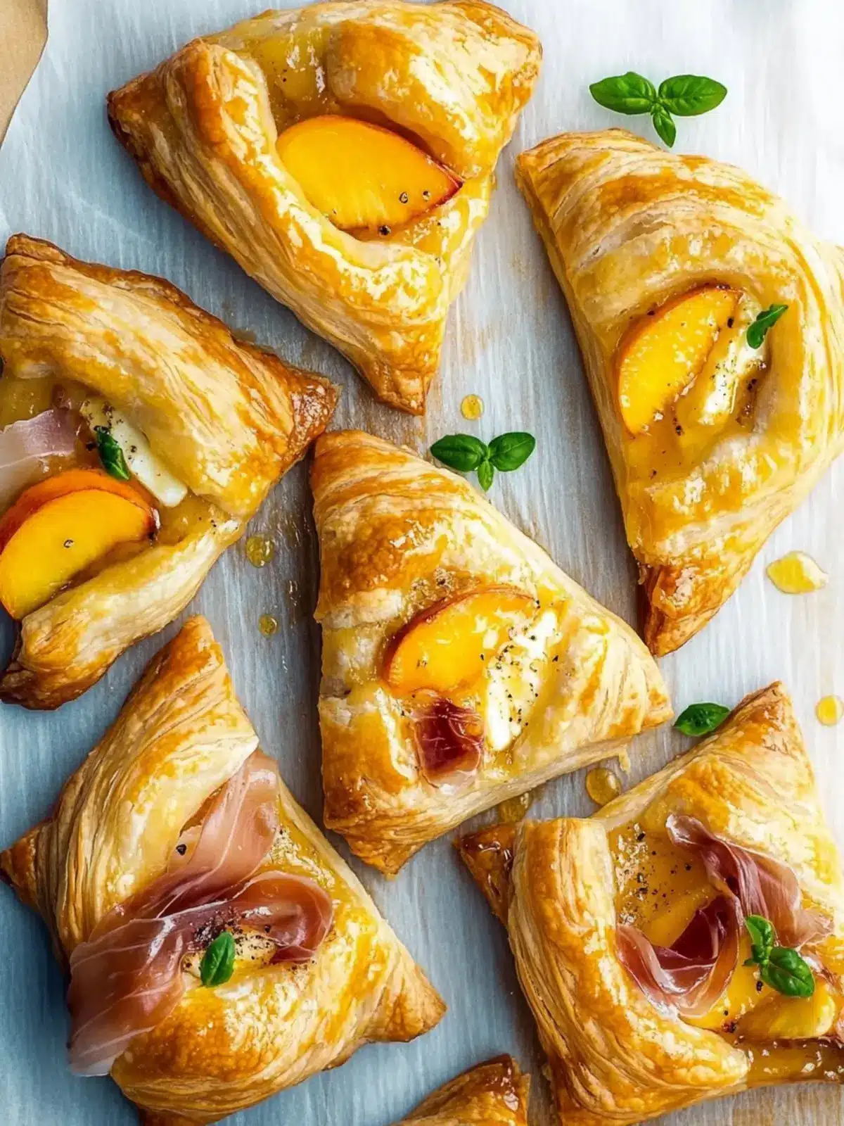 Peach Brie Prosciutto Puff Pastry: A Sweet Savory Delight 4 Peach Brie Prosciutto Puff Pastry