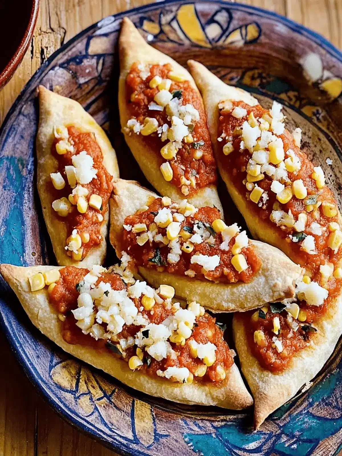Toasted Corn Pockets (Tlacoyos)