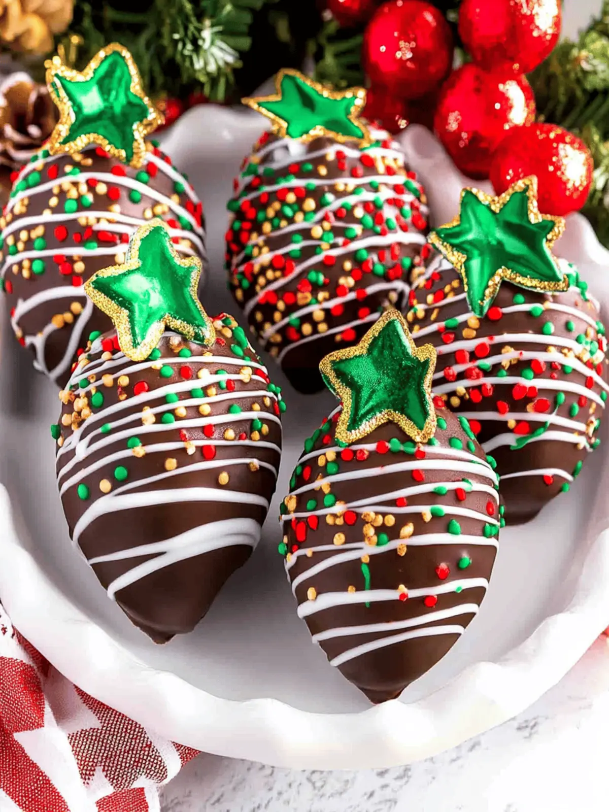 Delicious Christmas Chocolate-Covered Strawberries You’ll Love 2 Christmas Chocolate-Covered Strawberries