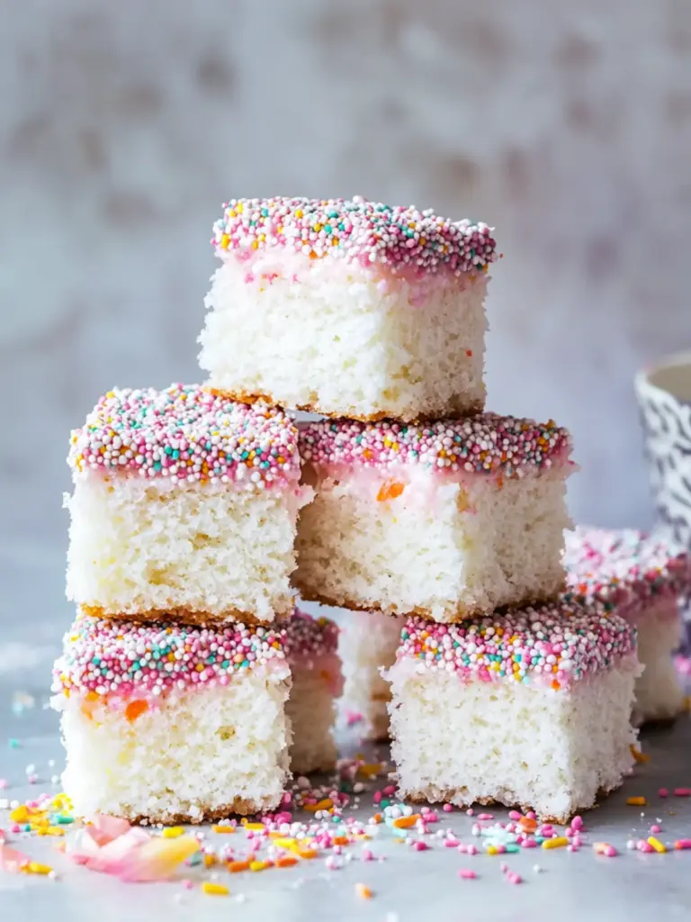 Fairy Bread Lamingtons