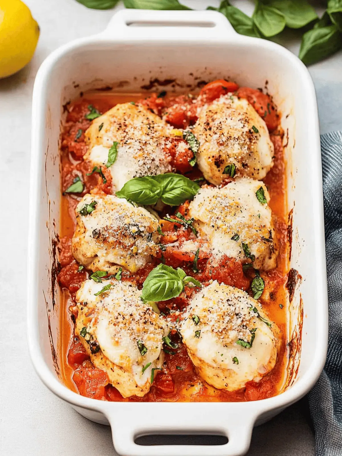 Bruschetta Chicken Bake