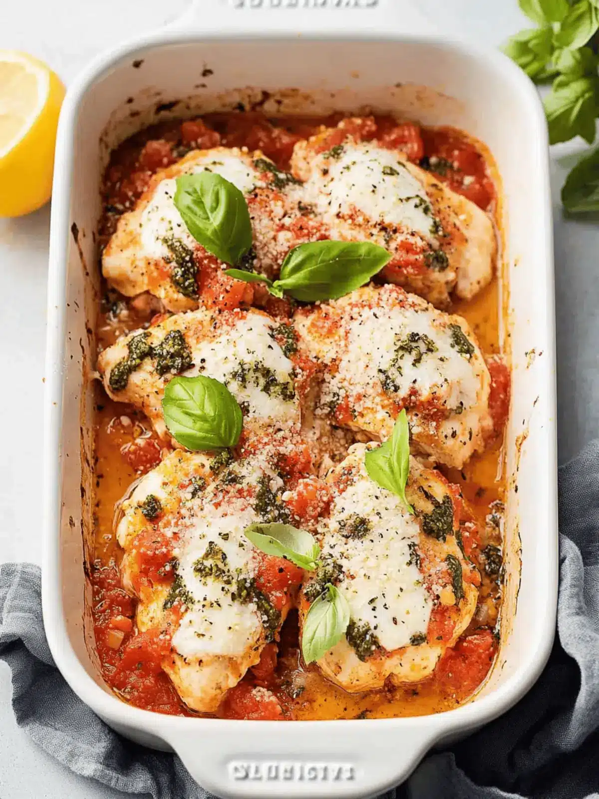 Bruschetta Chicken Bake