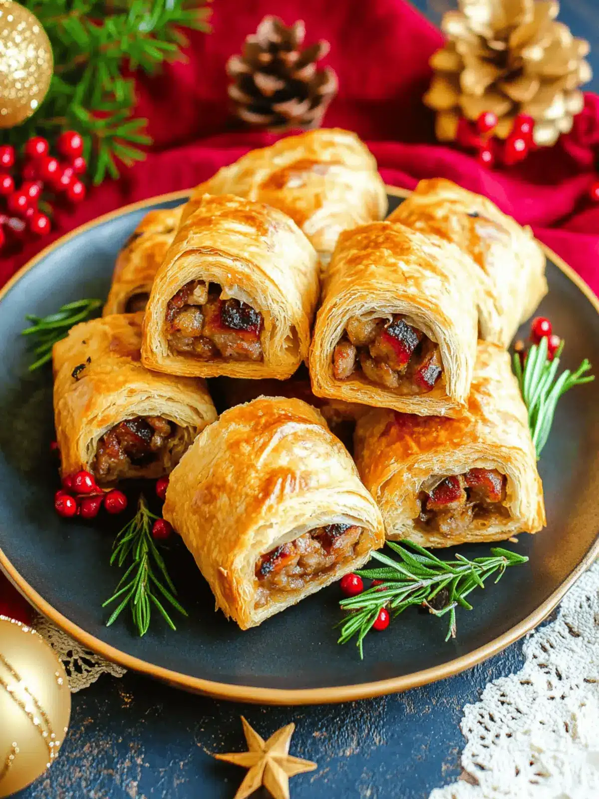 Christmas Sausage Rolls