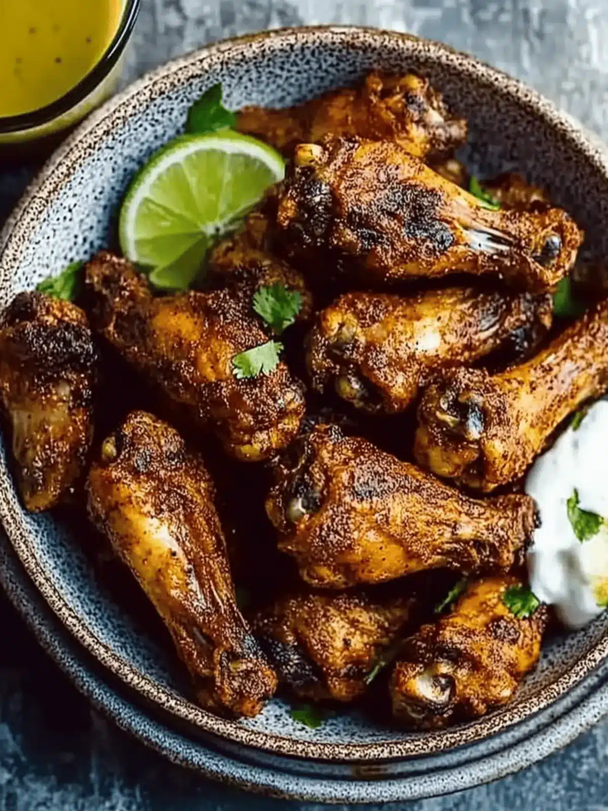 Baked Berbere Chicken Wings with Zesty Lime Dip Delight 4 Baked berbere chicken wings