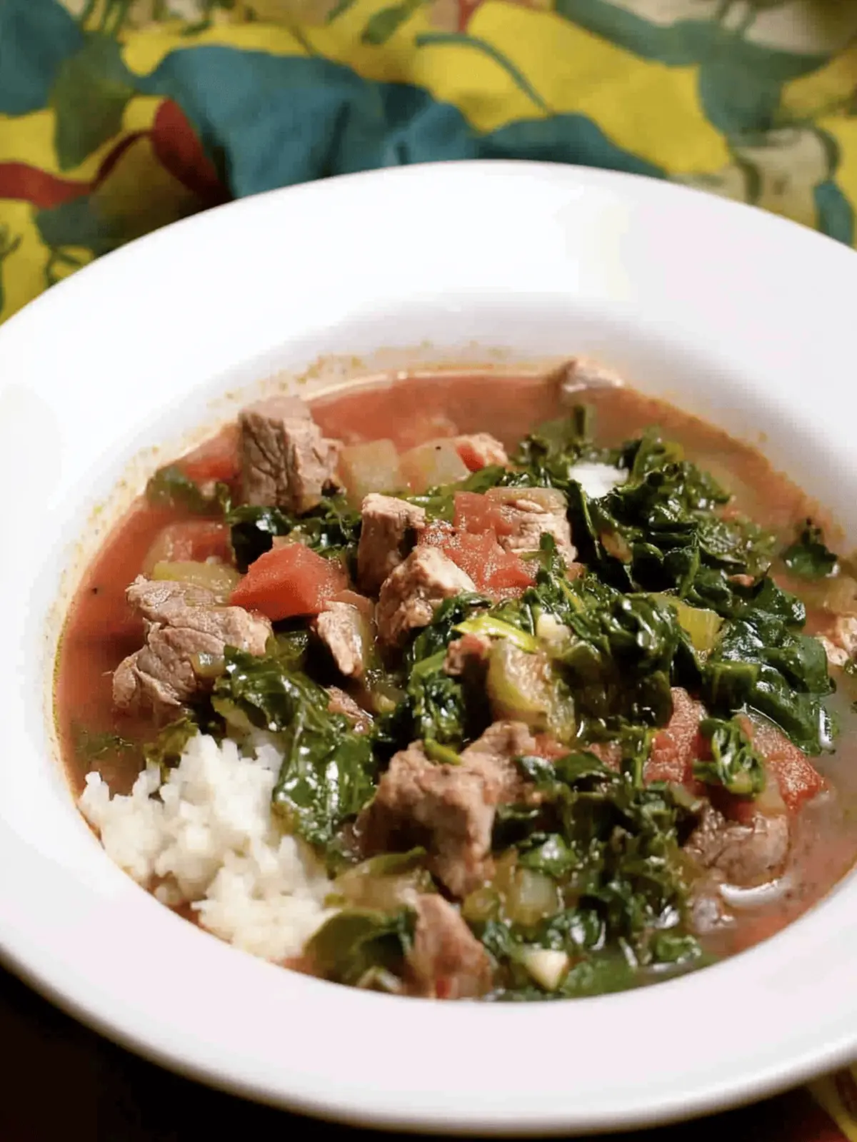 Malagasy Romazava (Meat Stew with Greens)