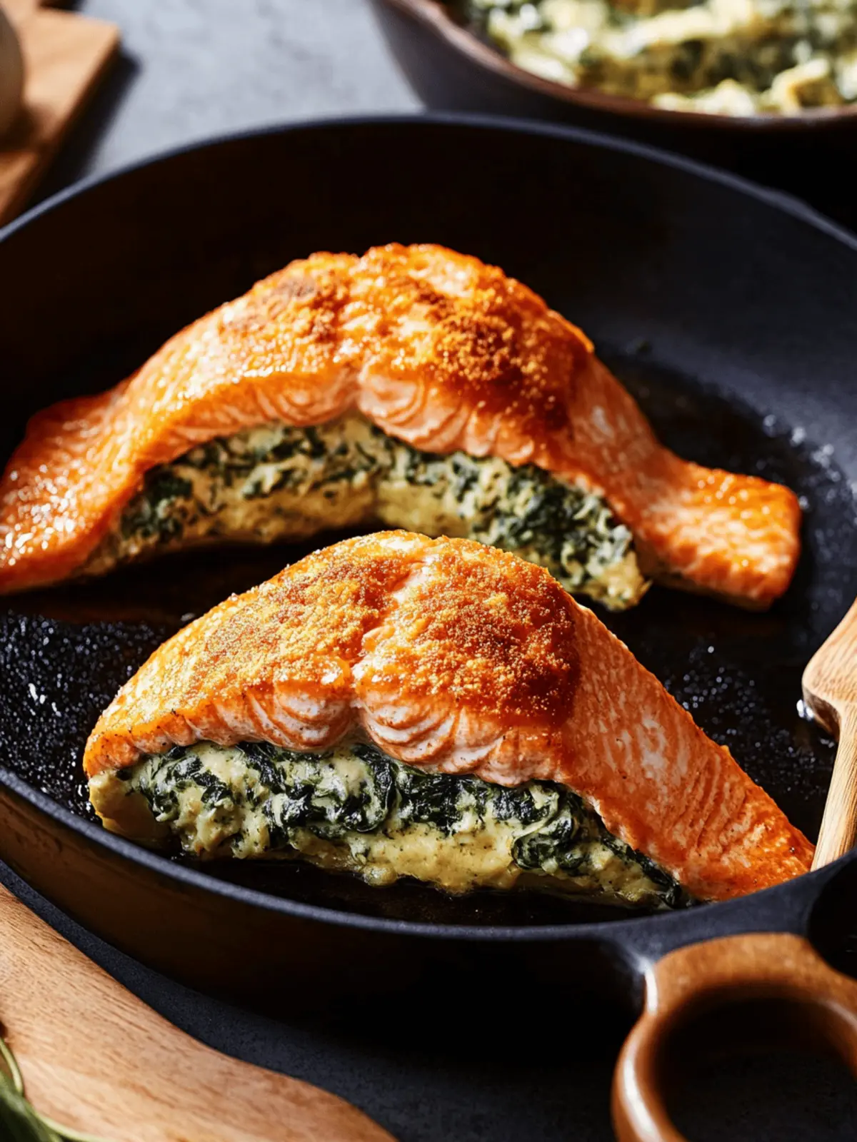 Creamy Spinach Stuffed Salmon for a Flavor-Packed Dinner 5 Creamy Spinach Stuffed Salmon
