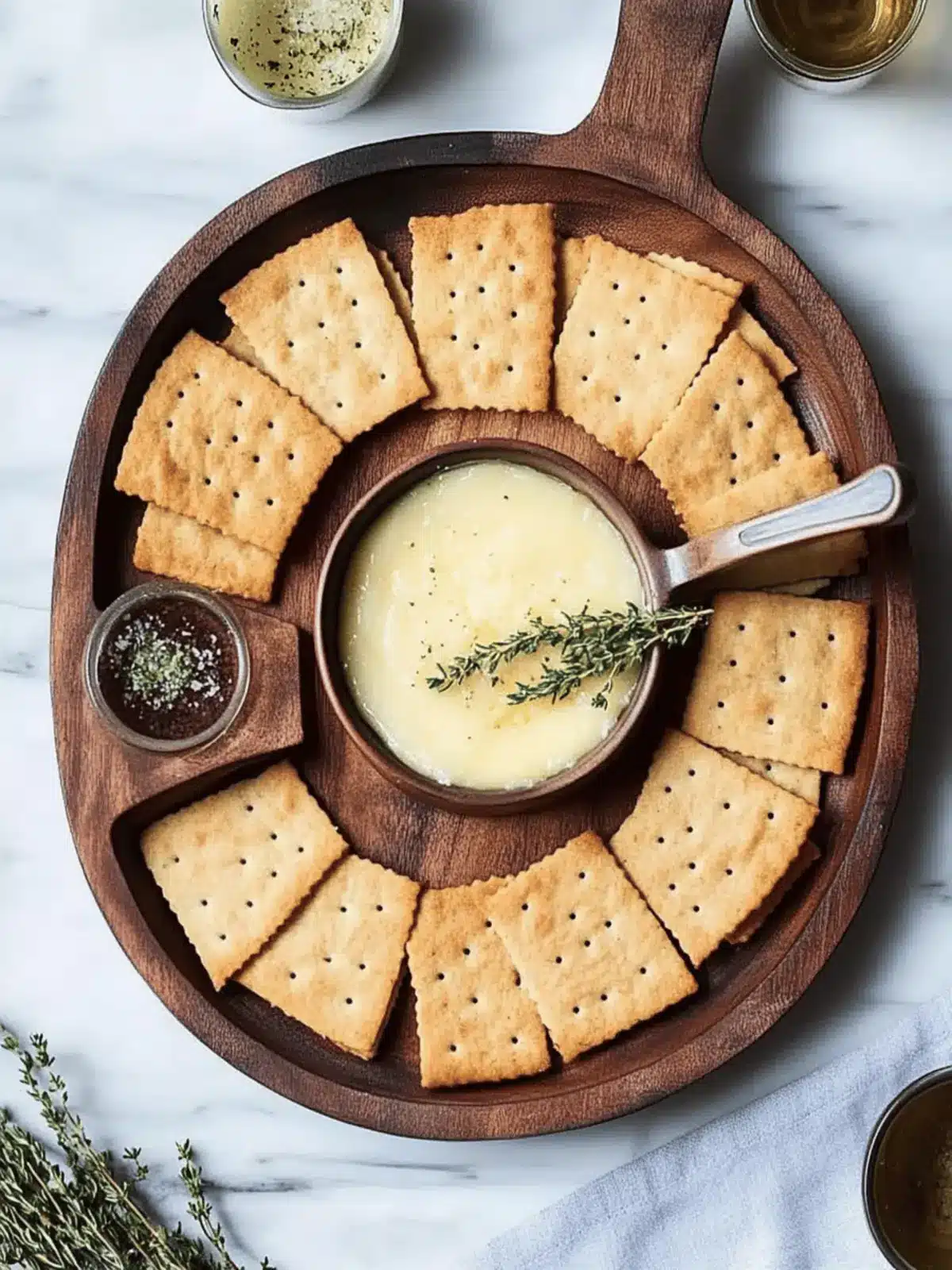 Parmesan and Thyme Crackers