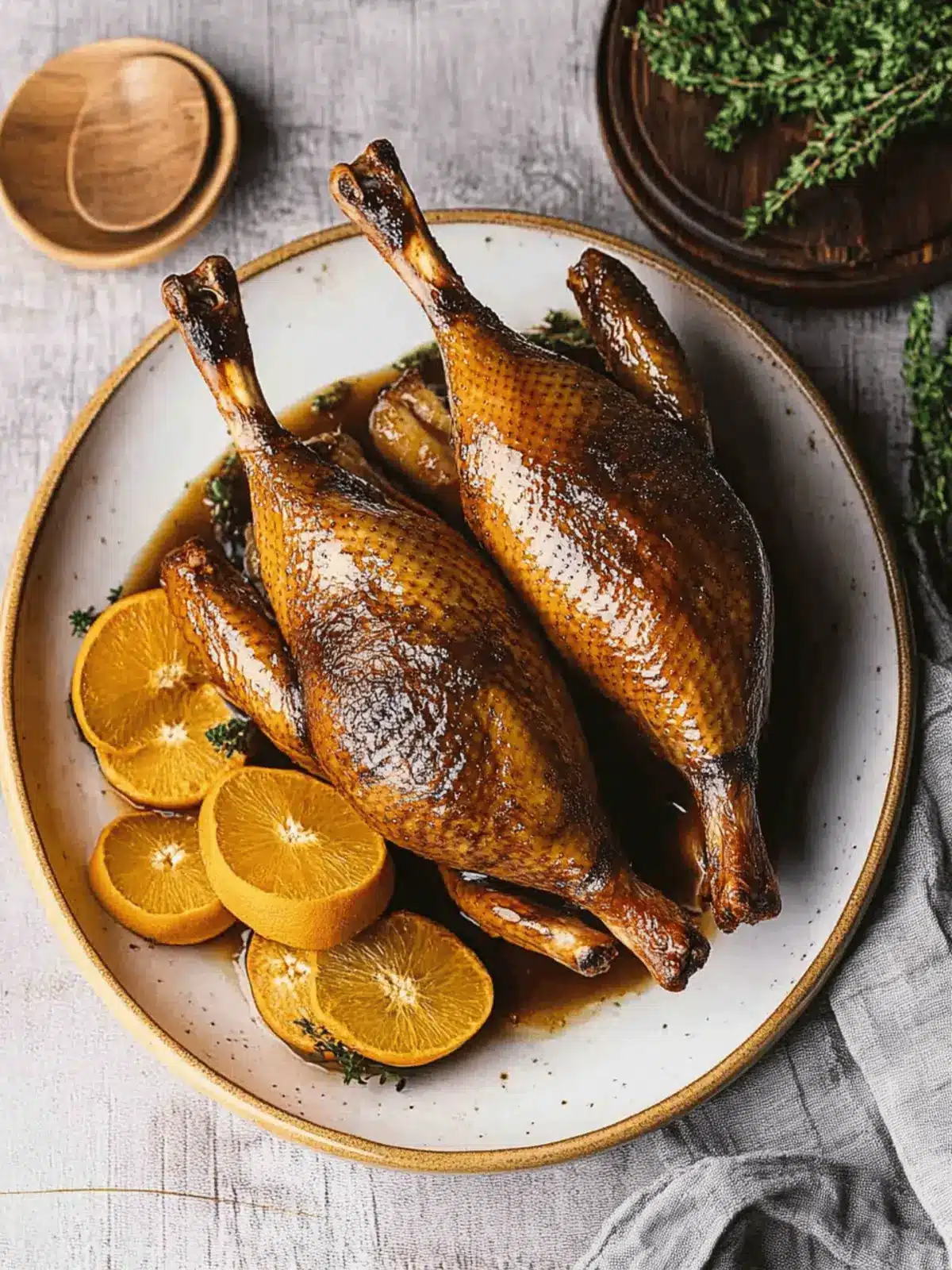 Oven Roasted Crispy Whole Duck with Figgy Orange Glaze Magic 4 Oven Roasted Crispy Whole Duck & Figgy Orange Glaze