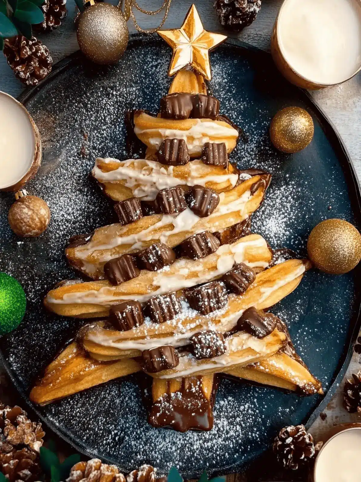 Churro Hazelnut Chocolate Christmas Tree