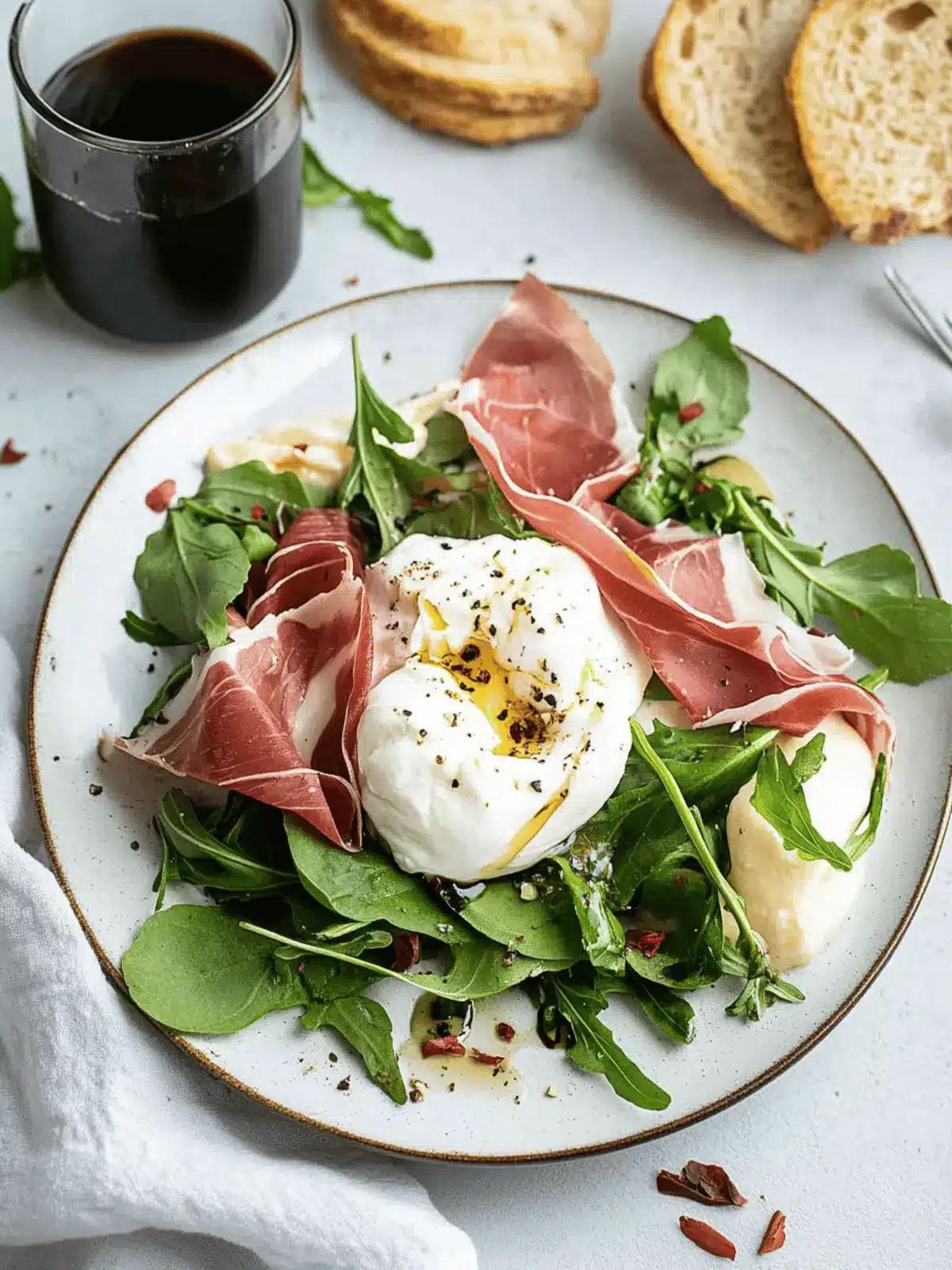 Burrata and Prosciutto Appetiser