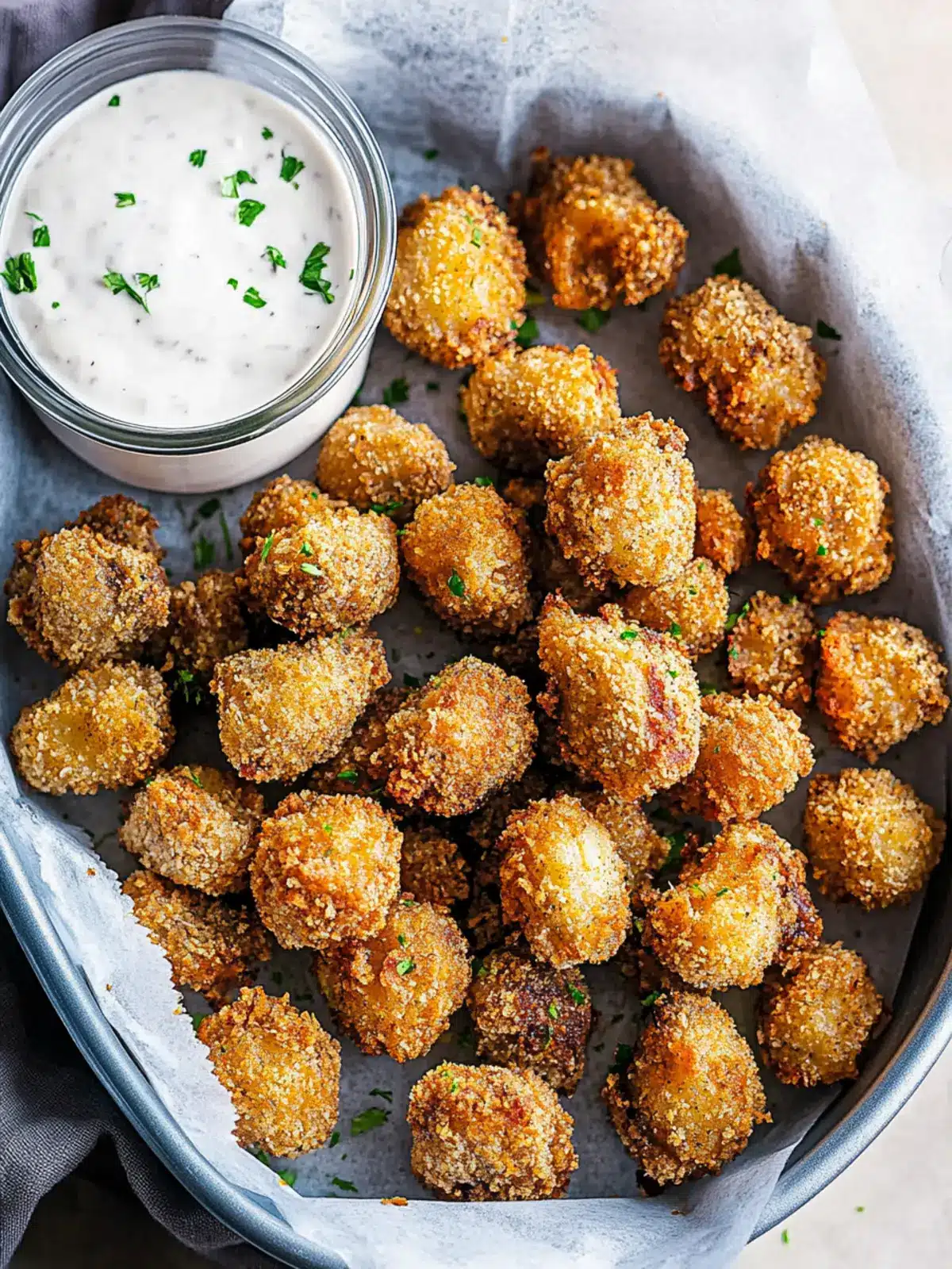 Crispy Breaded Air Fryer Mushrooms You’ll Crave Every Time 3 Breaded Air Fryer Mushrooms