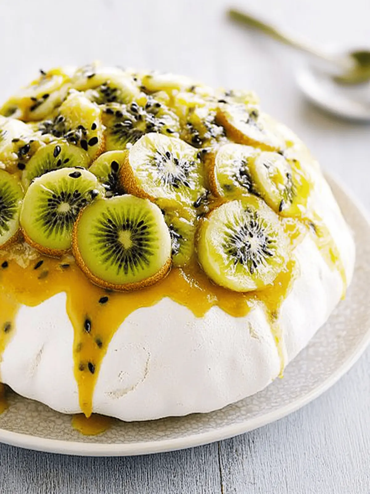 Delicious Kiwi Passionfruit Pavlova That Melts in Your Mouth 3 Kiwi passionfruit pavlova