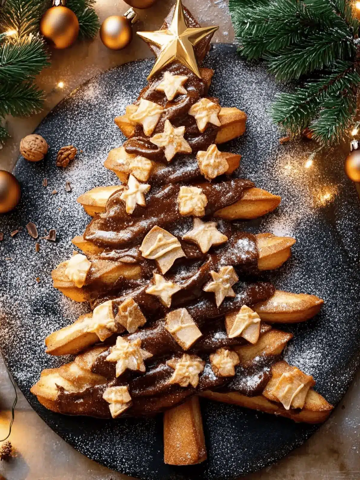 Churro Hazelnut Chocolate Christmas Tree