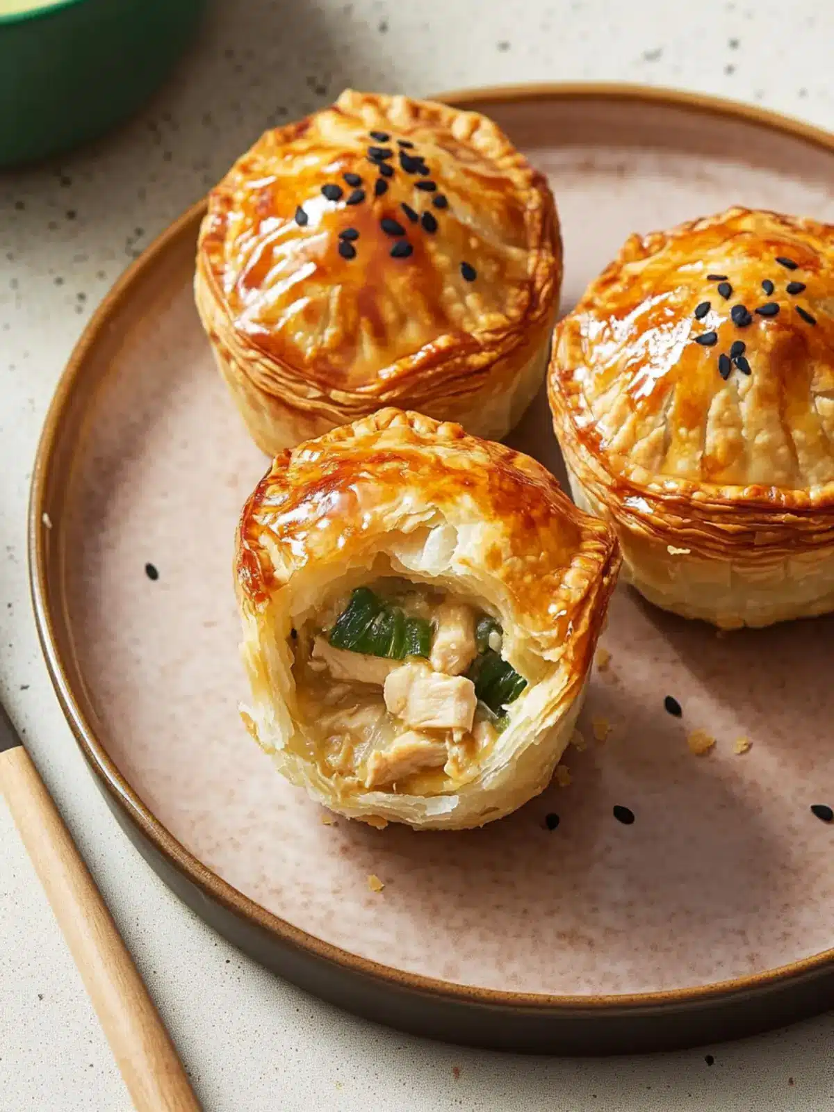 Thai Green Chicken Curry Pies