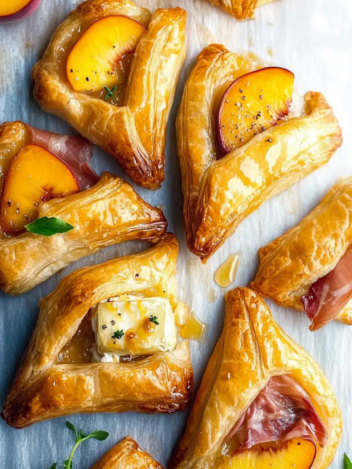 Peach Brie Prosciutto Puff Pastry: A Sweet Savory Delight 3 Peach Brie Prosciutto Puff Pastry
