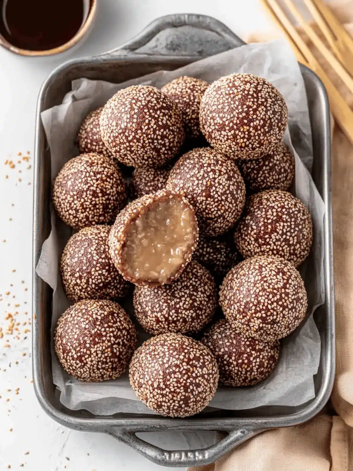 Red Bean Sesame Balls